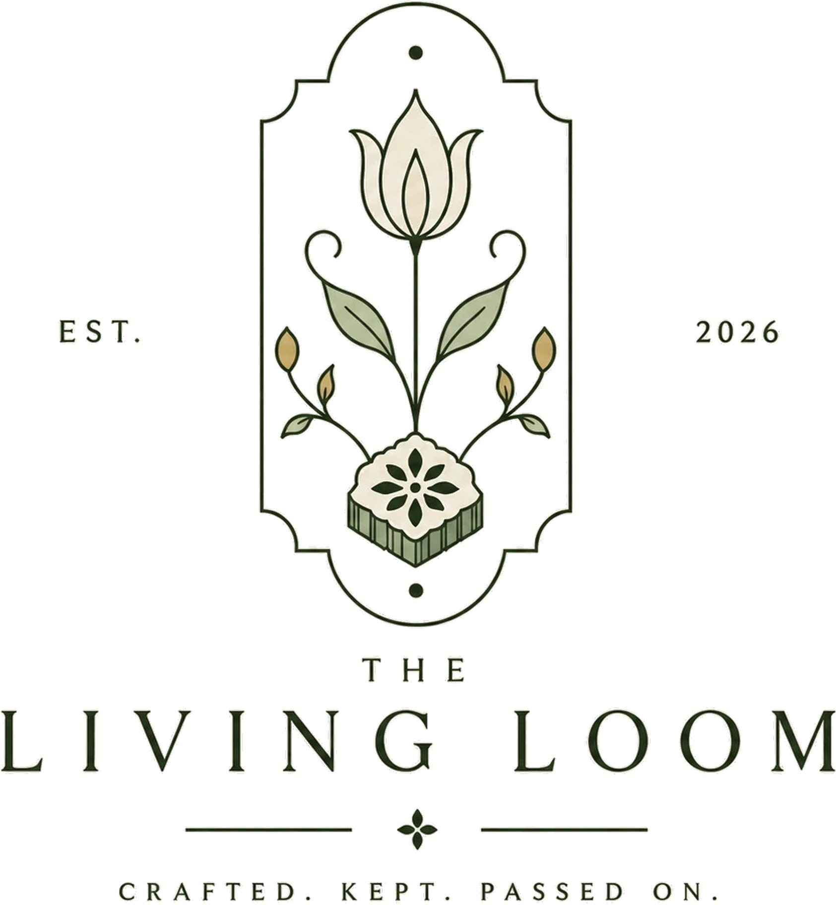 The Living Loom. Established 2026. Crafted. Kept. Passed on.