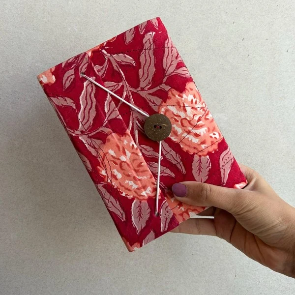 Ruby Bloom, Red with white floral