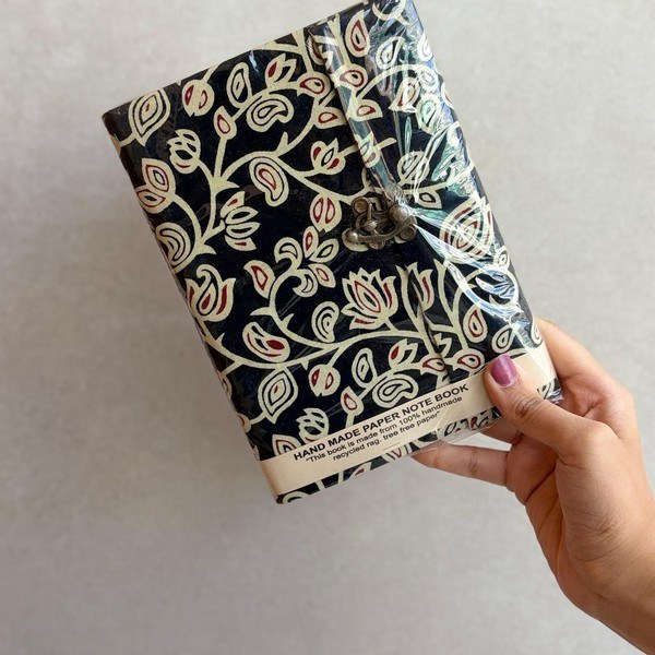 A hand block printed piece from the paisley collection, design name not yet confirmed.