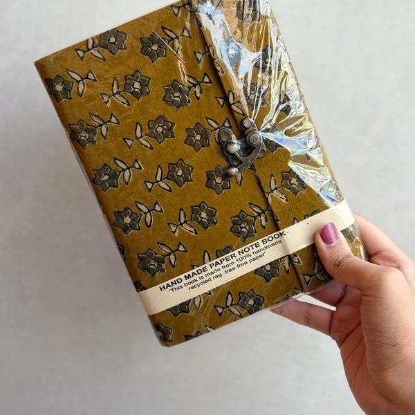 Golden Bloom, Mustard with cream floral