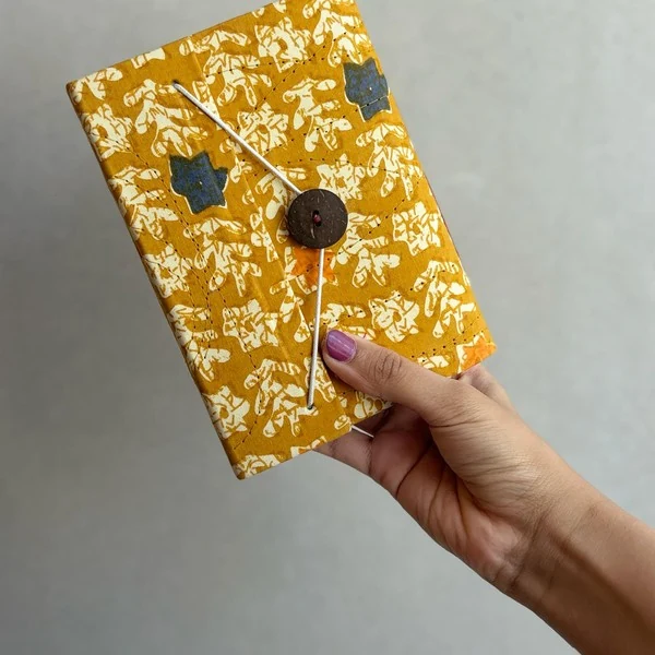 Mustard Bloom, Mustard yellow with white floral